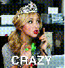 lady wearing crown saying "CRAZY"