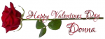 HAPPY VALENTINES DAY.. DONNA, ROE, HOLIDAYS, TEXT