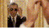 Barack Obama, cool in sunglasses