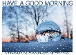 HAVE A GOOD MORNING, SNOWING, ANIMATED, TEXT