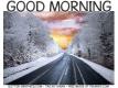 GOOD MORNING, SNOWING, WINTER, TEXT