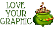 LOVE YOUR GRAPHIC, POT O' GOLD, ST PATTYS, TEXT