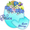 Easter Blessings.. Shian, HOLIDAYS, EGG, FLOWERS, TEXT
