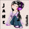 Girl with headphones - Sticker - Jane