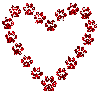 heart with paw prints