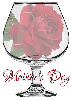 HAPPY MOTHERS DAY, GLASS, ROSE, TEXT