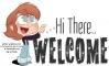 Hi there.. WELCOME, TOONS, BOY, TEXT