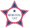 Memorial Day, STAR, PATRIOTIC, TEXT