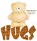 Hugs, FRIENDSHIP, FOREVER FRIENDS, TEDDY BEAR, TEXT
