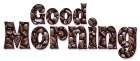 GOOD MORNING, BROWN, COFFEE BEANS, TEXT