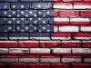 USA FLAG BACKGROUND (PAINTED ON BRICK WALL)