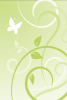 Background with vines & butterfly on light green