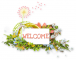 WELCOME NATURE, DANDELION, TEXT