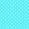 White polka dots on turquoise Background