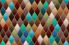 BROWN & TURQUOISE DIAMOND PATTERNED BACKGROUND