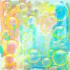 PASTEL WATERCOLOR BACKGROUND WITH BUBBLES 