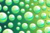 LIME GREEN BACKGROUND WITH WHITE BUBBLES