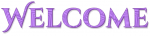 WELCOME, LAVENDER, DESIGNS, TEXT