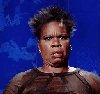 Leslie Jones giving someone a funny look