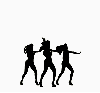 3 girl dancing