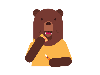 bear eating