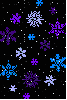 Purple & blue snowflake background