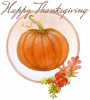 Happy Thanksgiving, PUMPKIN, HOLIDAYS, TEXT