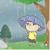 in the rain