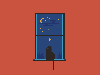 cat in the windows