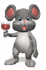 mouse drinking