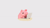 pig with computer