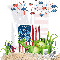 Mel-Loves America - Frog - Flags