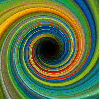 multicolor spiral