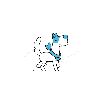 blue-white dog