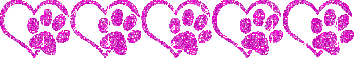 hearts and paw prints