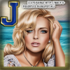 Blonde at beach Sticker - J