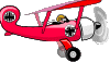 red aircraft