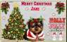 Merry Christmas Yorkie - Jane