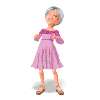 Old woman dancing