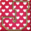 Valentine Hearts - J