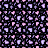 Crystal Hearts Background