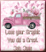 Pink truck with flowers - Jane
