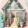 Shabby Chic Greenhouse Background
