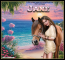 Brunette with horse on beach - Jane