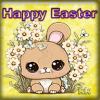 Happy Easter Bunny Sticker