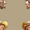 Seamless cowgirl background