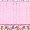 Background,  seamless, hearts & flowers