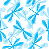 Seamless Dragonfly Background