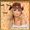 Cowgirl Sticker - T