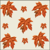 Tiled Autumn Leaves Background